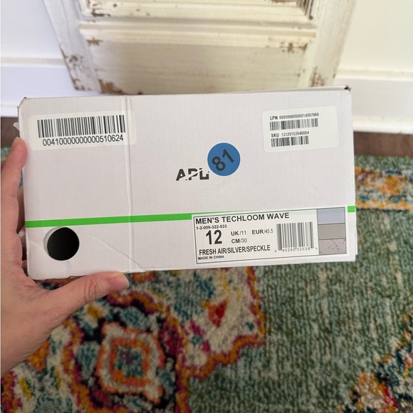 NWT APL Techloom Wave in Fresh Air Blue and Silver Men’s Size 12 - Picture 6 of 7